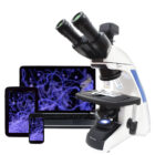 Microscopio Quasar Infinity Qm70 2500x Trinocular Con Cámara 8 mp