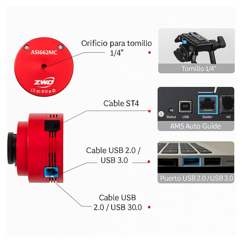 ZWO ASI662MM Cámara para Telescopio - Imagen 6
