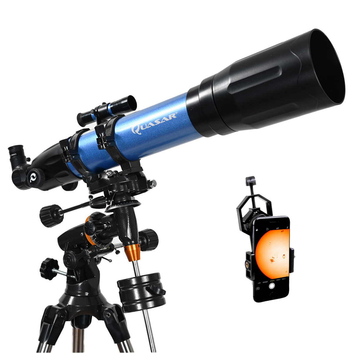 Q90 Adap Telescopio Quasar Professional Q90 Con Adaptador Smartphone - Imagen 1